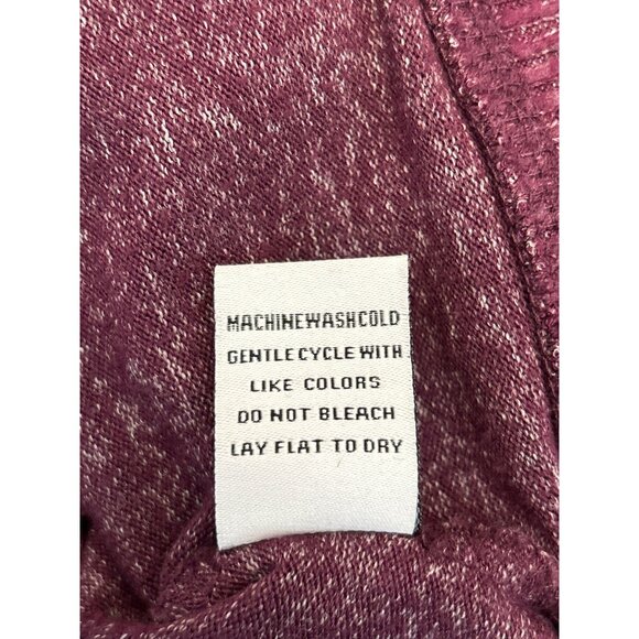 Habitat Womens V-Neck Purple Long Sleeve Top Large Relaxed Fit Fallcore Pullover - Picture 6 of 6